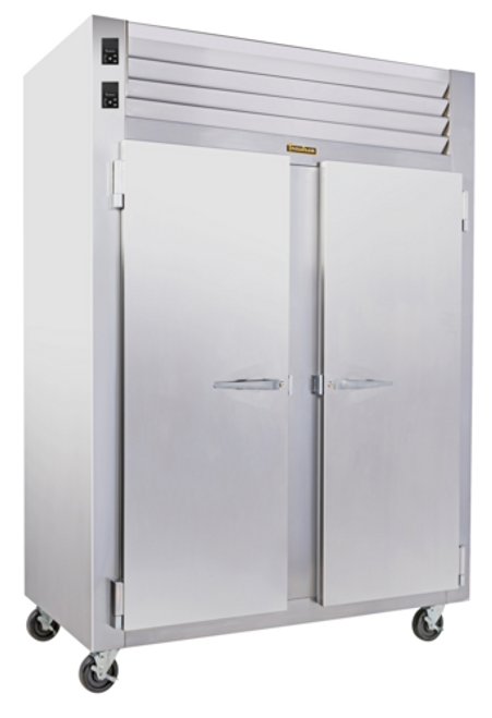 Traulsen ADT232NUT-FHS 52.13" W Two-Section Solid Door Reach-In Spec-Line Refrigerator/Freezer Dual Temp Cabinet