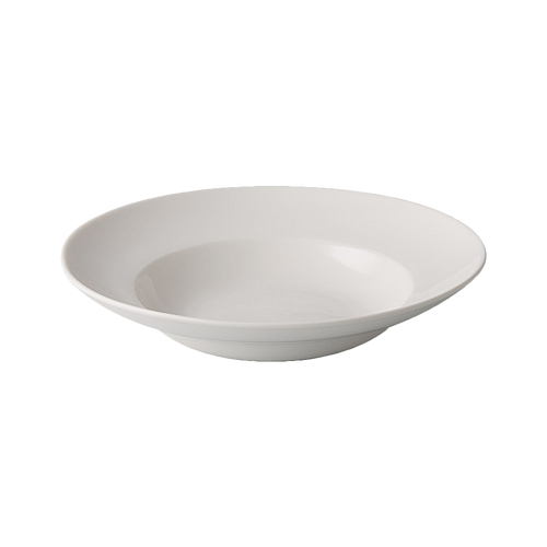 CAC China GW-135 12 Oz. Bone White Porcelain Round Great Wall Mediterranean Pasta Bowl (2 Dozen Per Case)