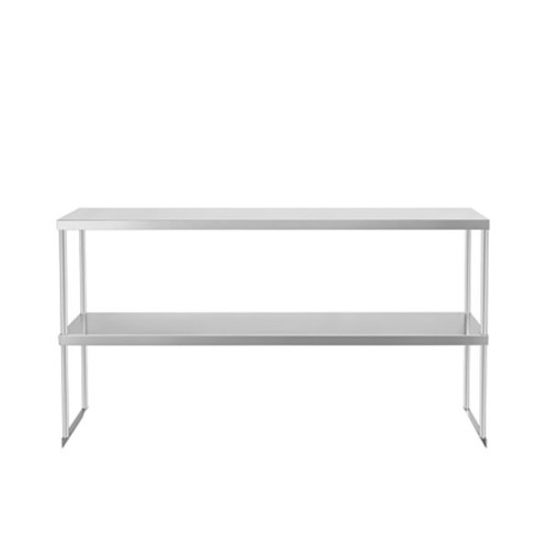 Atosa SOD1248 48" W x 12" D x 33" H Stainless Steel 18 Ga. Adjustable Double Overshelf