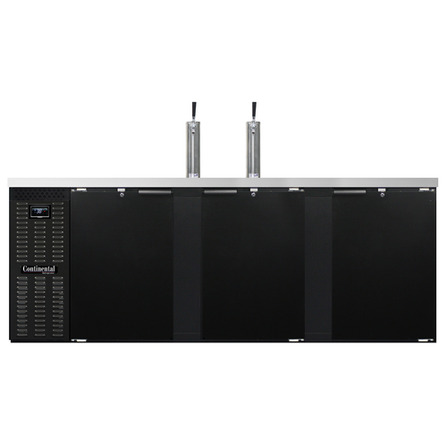 Continental Refrigerator KC90N 90"W Solid Door Keg Cooler