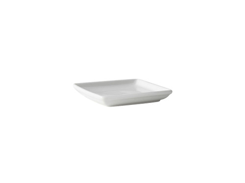 Tuxton BPZ-045H Porcelain Porcelain White Square Tray (2 Dozen Per Case)