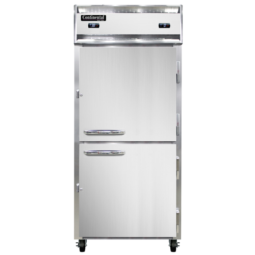 Continental Refrigerator 1RFXNHD 36.25" W One-Section Self-Closing Door Reach-In Extra-Wide Refrigerator/Freezer