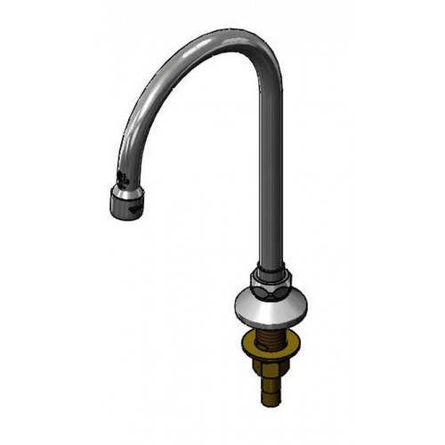 T&S Brass B-0520-F05 Faucet rigid gooseneck deck mount 10-1/4"