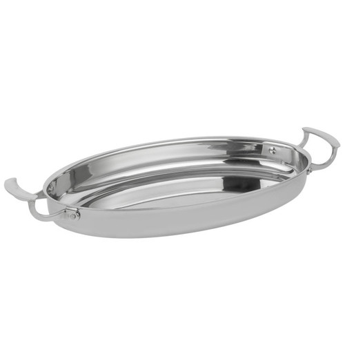 Vollrath 49442
 3-3/4 qt
 Aluminum
 Oval
 Miramar Display Cookware Oval Au Gratin