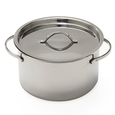 American Metalcraft MPL24 5" 24 Oz. Stainless Steel Round Mini Pot