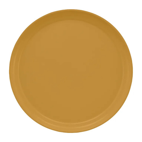Cambro 1300514 13"Dia. Gold Round Serving Camtray - 12/Case