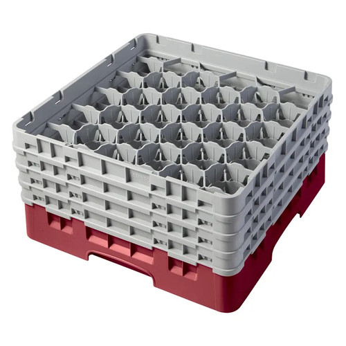 Cambro 30S800416 Camrack Glass Rack With (4) Soft Gray Extenders - 2 Cases