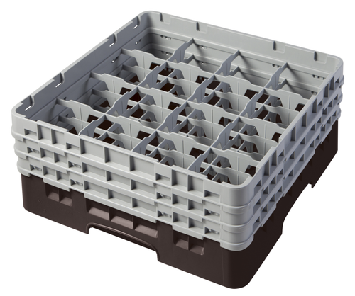 Cambro 16S638167 Camrack Glass Rack With (3) Soft Gray Extenders