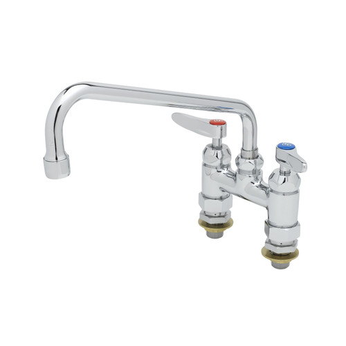 T&S Brass B-0225-CC-CR Double Pantry Faucet deck mount 4"