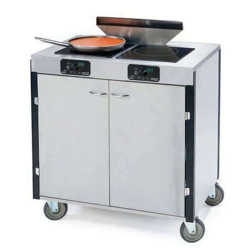 Lakeside 2075 Station Mobile Cooking Cart Induction Heat Stove