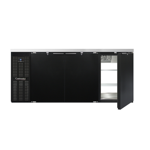 Continental Refrigerator BB79SNPT 79"W Glass Door Refrigerated Back Bar Cooler