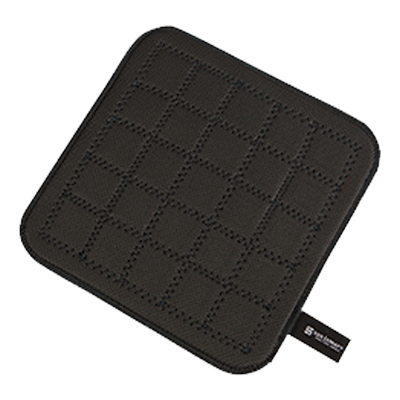 San Jamar UHP1010BK 10" x 10" Black UltiGrips Hot Pad