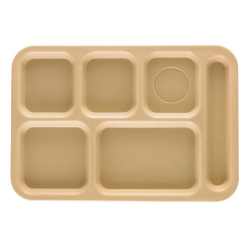Cambro PS1014161 10"W Red Rectangle Penny-Saver School Tray - 24/Case