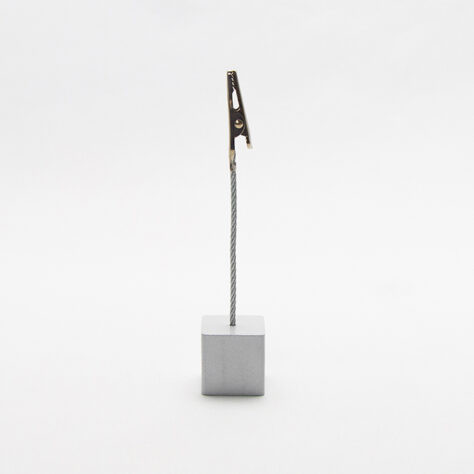 American Metalcraft ALMS5 4.25" H Aluminum Square Card Holder