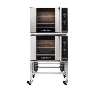 Moffat E31D4 Doublestack casters Turbofan Electric Convection Oven (2 each E31D4 + 1 each DSK27/28/31C)
