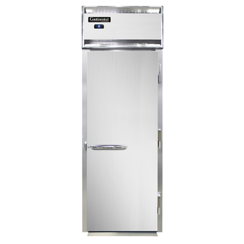 Continental Refrigerator D1RINSS-E 35.25" W One-Section Solid Door Roll-In Designer Line Extra-High Refrigerator