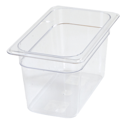 Carlisle 3068207 4 Qt. 1/4 Size PolyCarbonate Clear Storplus Food Pan