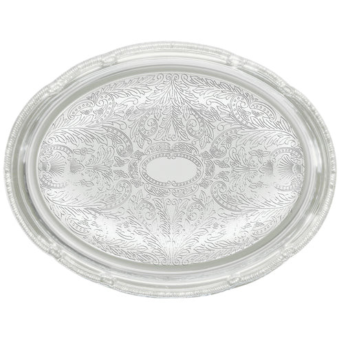 Winco CMT-1014
 Chrome Plated
 Oval
 Serving Tray