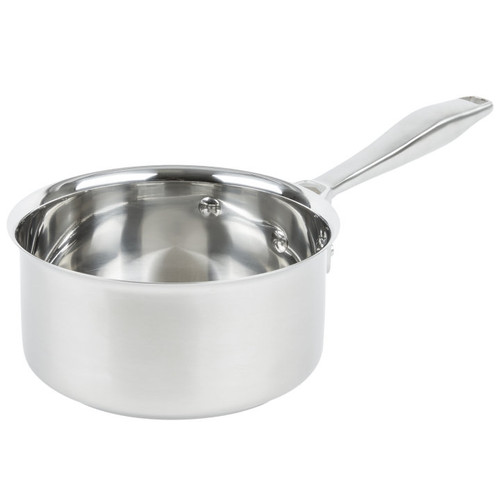Vollrath 47740 2.25 Qt. Stainless Steel and Aluminum Clad Bottom Intrigue Stainless Steel Sauce Pan