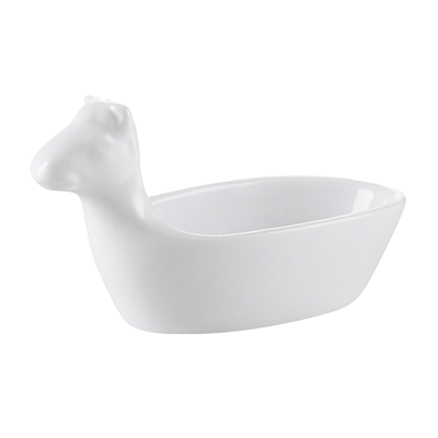 CAC China ANM-12 Super White Porcelain Gourmet Collection Animal Dish Set (6 Set Per Case)