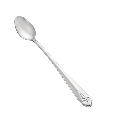 CAC China 8001-02 7.38" L Stainless Steel Extra Heavy Weight Elite Iced Tea Spoon (25 Dozen Per Case)