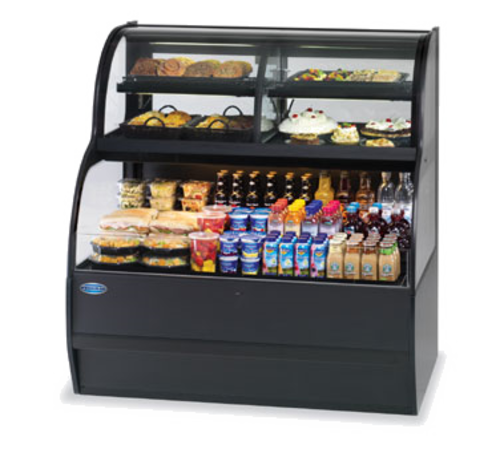 Federal Industries SSRC5052 50" W All Black Full Service Specialty Display Convertible Merchandiser - 208-240 Volts