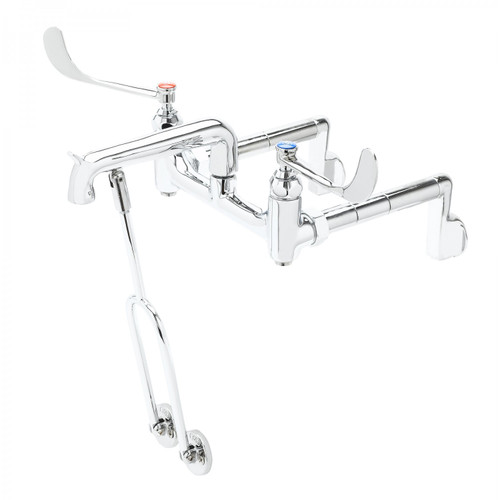 T&S Brass B-0652 Service Sink Faucet 1/2" NPT female flanged adjustable inlet with screwdriver stops