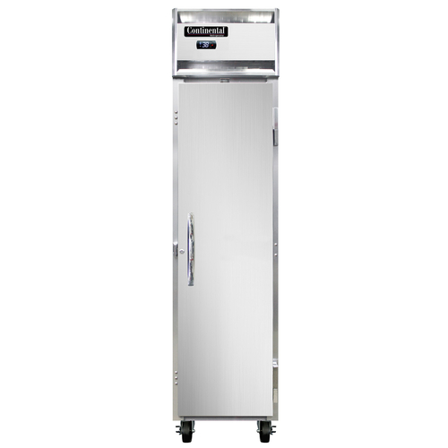 Continental Refrigerator 1RSENSS 17.75" W One-Section Solid Door Reach-In Slim Line Refrigerator