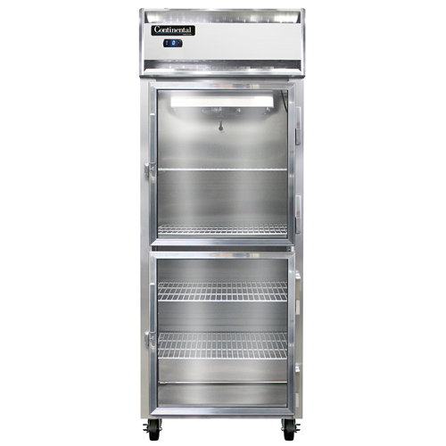 Continental Refrigerator 1FESNSSGDHD 28.5" W One-Section Glass Door Reach-In Extra-Wide Freezer - 115 Volts