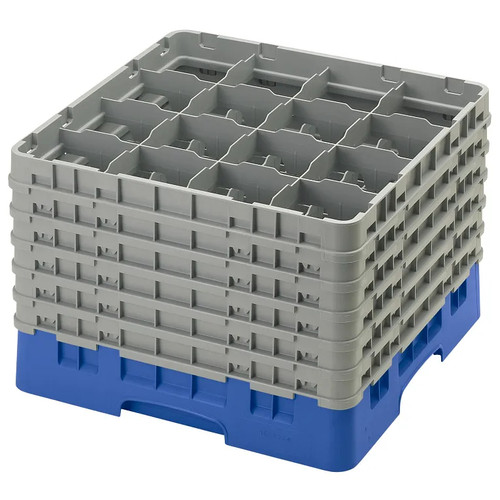 Cambro 16S1214168 Camrack Glass Rack With (6) Soft Gray Extenders - 2 Cases