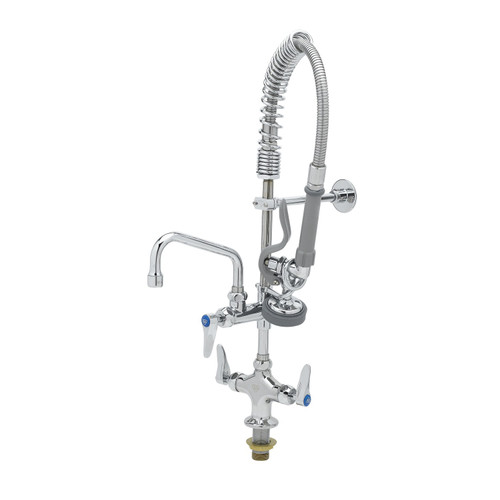 T&S Brass MPZ-2DLN-06-CR Mini Pre-Rinse Unit spring action 6"