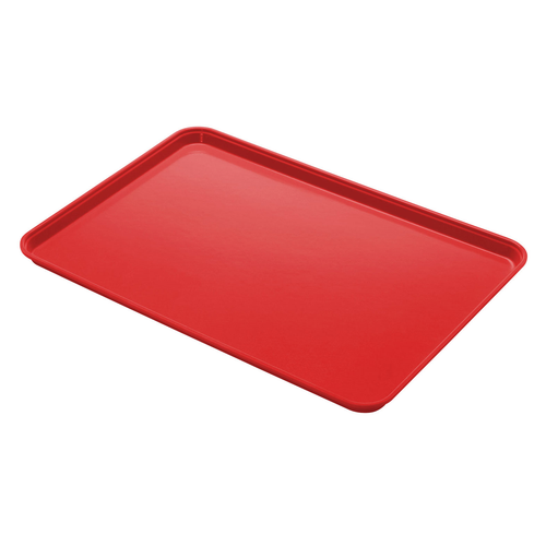Cambro 1826CL163 17.88" Red Rectangle Camlite Tray - 12/Case