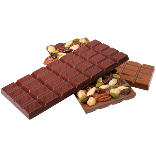 Matfer Bourgeat 380258 Chocolate Mold 8.17" L x 3.5 "W x 0.38" H Chocolate Bars With 28 Squares Each Polycarbonate