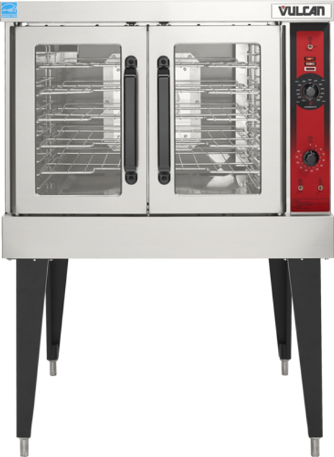 Vulcan VC6ED 40" W Stainless Steel Electric Single-Deck Convection Oven - 208 Volts