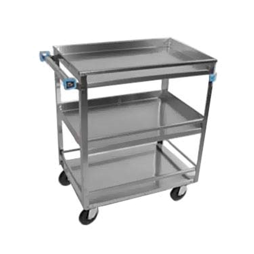 Lakeside 526 31" W x 33.75" H Welded Stainless Steel Construction Medium Duty Guard Rail Utility Cart