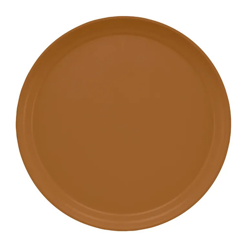 Cambro 1300508 13"Dia. Brown Round Serving Camtray - 12/Case