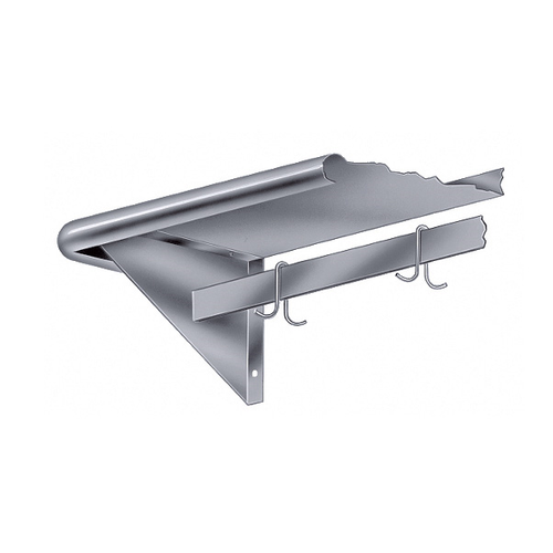 Advance Tabco PS-12-72-EC-X 72" W x 12" D 18 Gauge Stainless Steel Single Special Value Shelf