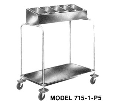 Piper Products 715-1-P10 Tray & Silver Cart