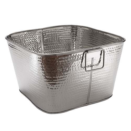 American Metalcraft STH16 Square Stainless Steel Tub 16.5" L x 16.5" W x 9.5" H