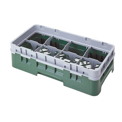Cambro 8HS318119 Camrack Glass Rack With Soft Gray Extender - 5 Cases