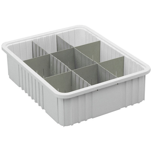 Metro MDS93080NAT 15-1/8" x 7-1/2" Gray Tote Box Divider