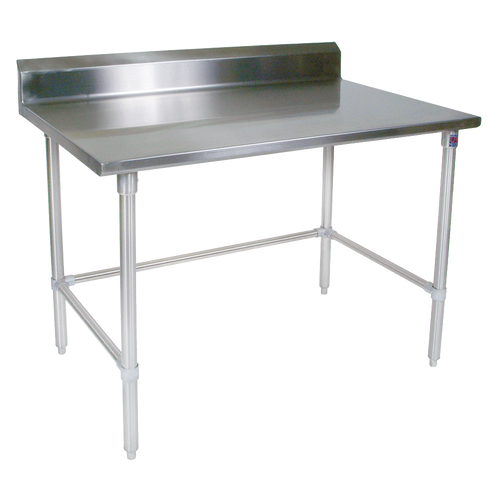 John Boos ST6R5-3030SBK 30"W x 30"D Stainless Steel Work Table Backsplash