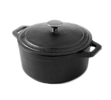 American Metalcraft CIPR3 3 Qt. Cast Iron Round Casserole Dish