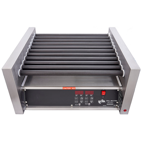 Star 30STE Grill-Max® 30 Hot Dog Grill StalTek® Non-Stick Roller Type with Stadium Seating and Thermostatic Controls - 120V
