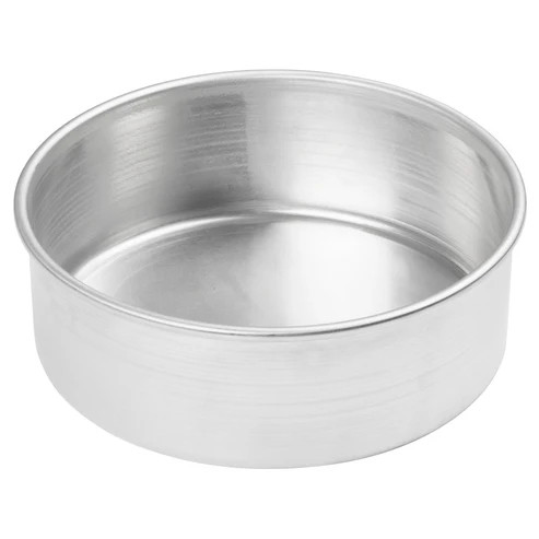 Winco ACP-083 8" x 3" Round Aluminum Layer Cake Pan