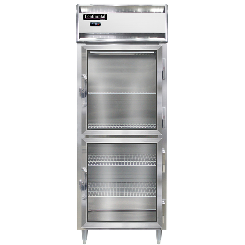 Continental Refrigerator D1FENGDHD 28.5" W One-Section Glass Door Reach-In Designer Line Wide Freezer - 115 Volts