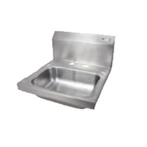 John Boos PBHS-W-1410-2DM Pro-Bowl Hand Sink Wall Mount Stainless Steel 14"W x 10"