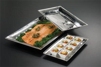 American Metalcraft HMRT814 Stainless Steel Rectangular Serving Tray