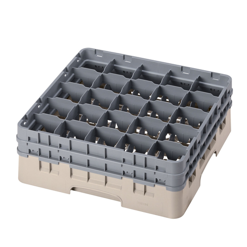Cambro 25S534184 Camrack Glass Rack With (2) Soft Gray Extenders