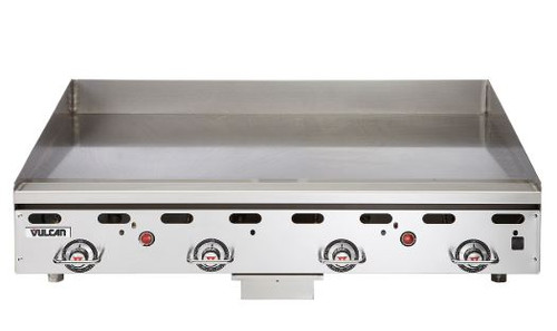 Vulcan MSA36-NG 36" W Stainless Steel Natural Gas Countertop Heavy Duty Griddle - 81,000 BTU